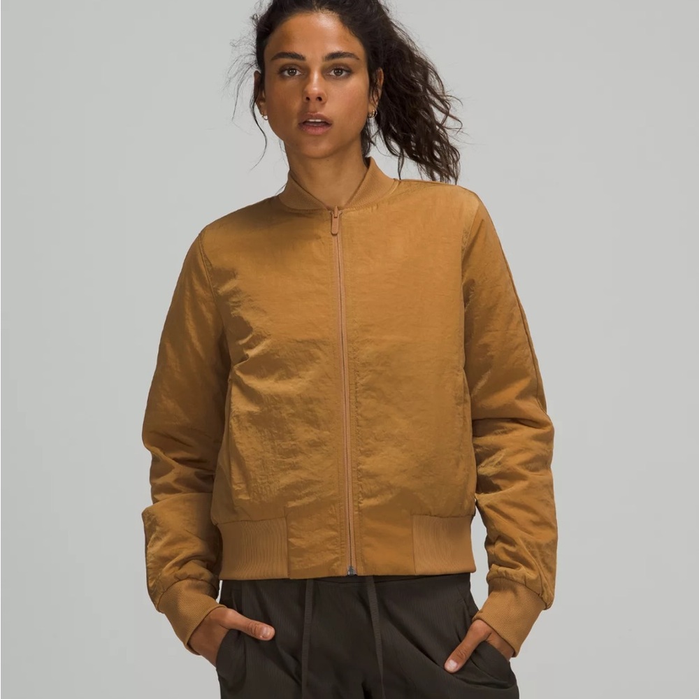 LULULEMON non-stop reversible bomber jacket. sz 8